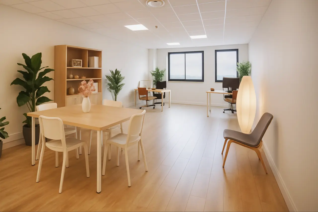 Bureau double poste à Montpellier Garosud pour duo, petite équipe ou activité indépendante.